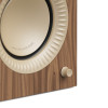 Kanto TUK (Gen.2) Premium Powered Bookshelf Speaker - Walnut Wood with Rose Gold Surround