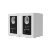 Kanto TUK Grand (Gen.2) Premium Powered Bookshelf Speaker - Matte White with Aluminum Surround