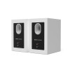 Kanto TUK Grand (Gen.2) Premium Passive Bookshelf Speaker - Matte White with Aluminum Surround