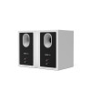 Kanto TUK (Gen.2) Premium Passive Bookshelf Speaker - Matte White with Aluminum Surround