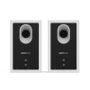 Kanto TUK (Gen.2) Premium Passive Bookshelf Speaker - Matte White with Aluminum Surround
