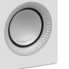 Kanto TUK (Gen.2) Premium Passive Bookshelf Speaker - Matte White with Aluminum Surround