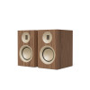 Kanto TUK (Gen.2) Premium Passive Bookshelf Speaker -  Walnut Wood with Rose Gold Surround