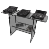 UDG FlightCase Fold Out DJ Table + Wheels (White) MK2