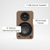 Kanto YU4 (Gen.2) Powered Bookshelf Speaker - Walnut