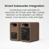 Kanto YU4 (Gen.2) Powered Bookshelf Speaker - Walnut
