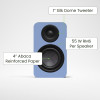 Kanto YU4 (Gen.2) Passive Bookshelf Speaker - Matte Ice Blue