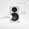 Kanto YU4 (Gen.2) Passive Bookshelf Speaker - Matte White