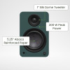 Kanto YU6 (Gen.2) Powered Bookshelf Speaker - Matte Forest Green