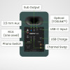 Kanto YU6 (Gen.2) Powered Bookshelf Speaker - Matte Forest Green