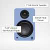 Kanto YU6 (Gen.2) Powered Bookshelf Speaker - Matte Ice Blue