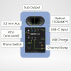 Kanto YU6 (Gen.2) Powered Bookshelf Speaker - Matte Ice Blue