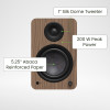 Kanto YU6 (Gen.2) Powered Bookshelf Speaker - Walnut