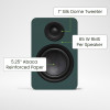 Kanto YU6 (Gen.2) Passive Bookshelf Speaker - Matte Forest Green