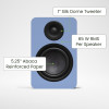 Kanto YU6 (Gen.2) Passive Bookshelf Speaker - Matte Ice Blue