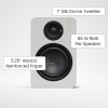 Kanto YU6 (Gen.2) Passive Bookshelf Speaker - Matte White