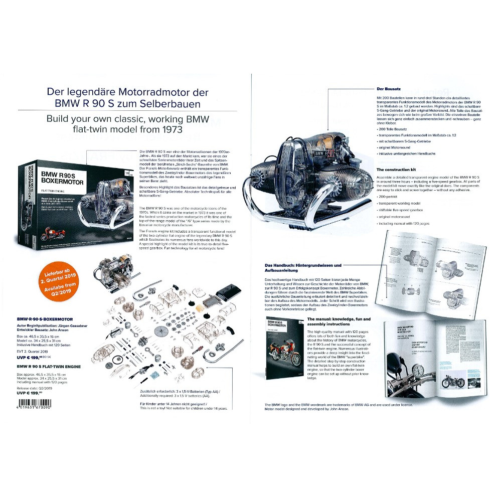 Dynamic Distribution - Franzis Model Engine Kit - BMW R90S